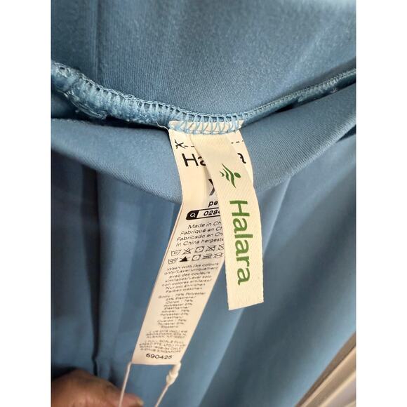 Halara Flex DayStretch High Waisted Pocket Work Flare Pants Light Azure XSP New - Picture 11 of 11